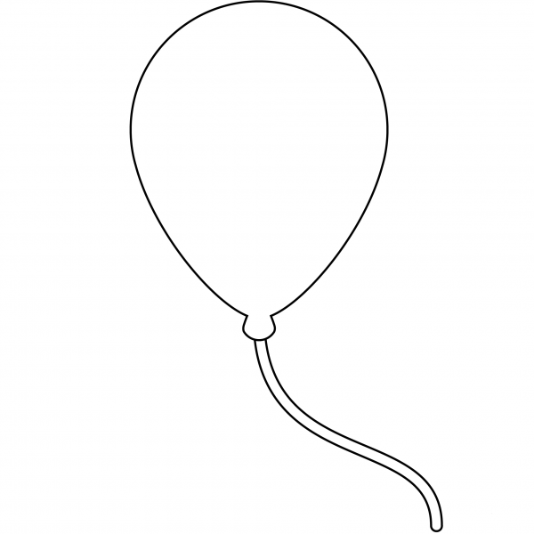 Balloon Emoji coloring page image