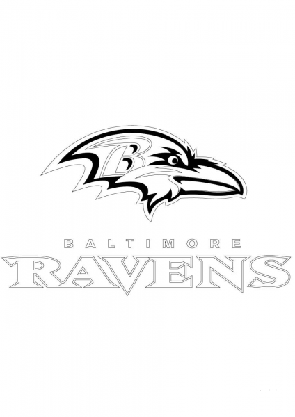 Baltimore Ravens  coloring page image