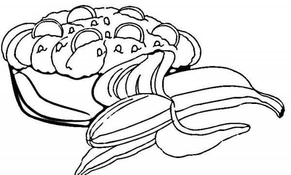 Banana Split  coloring page image