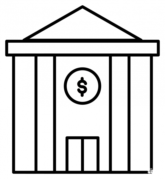 Bank Emoji coloring page image