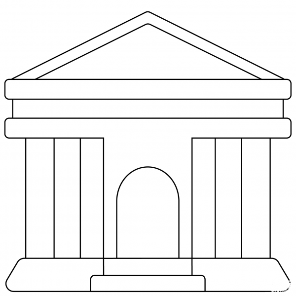 Bank Emoji coloring page image