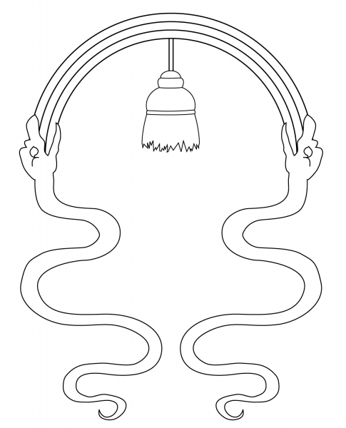 Banner of the Inca Empire coloring page image