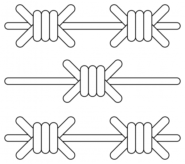 Barb Wire coloring page image