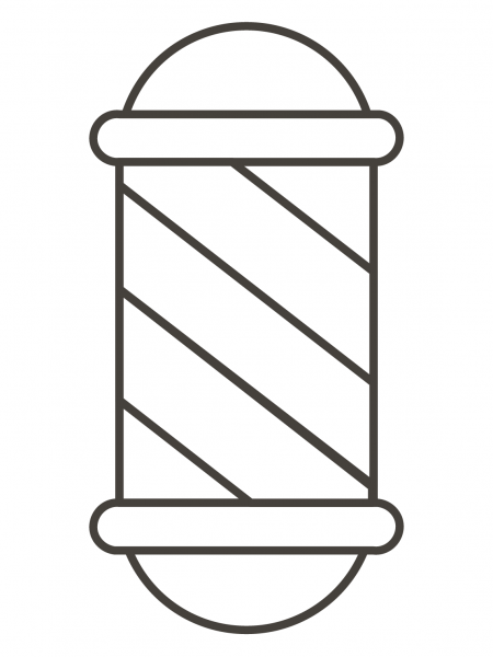 Barber Pole coloring page image