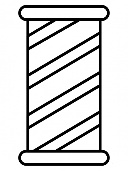 Barber Pole Emoji coloring page image