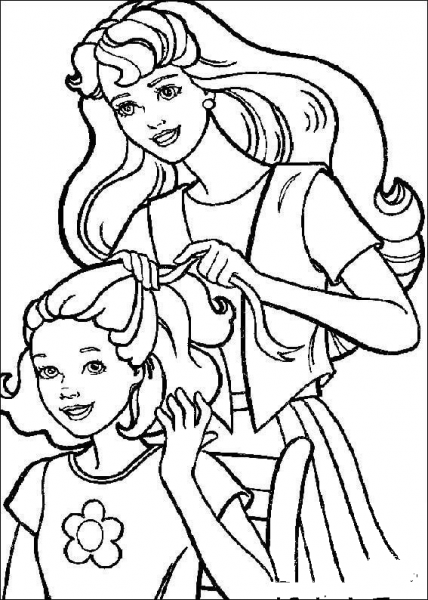 Barbie 11 coloring page image