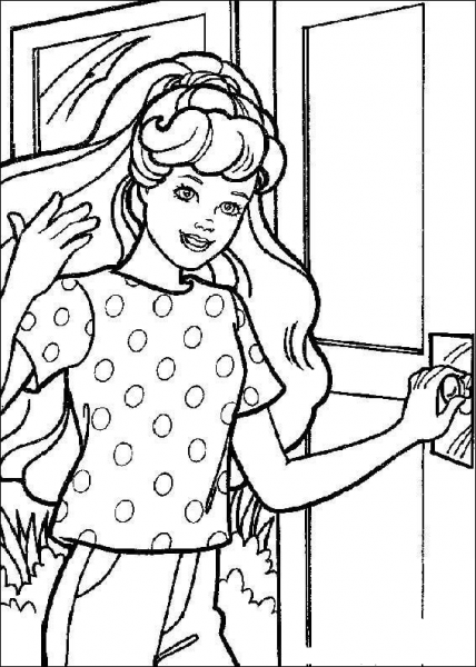Barbie 13 coloring page image
