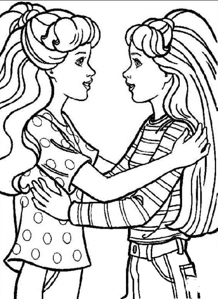 Barbie 18 coloring page image