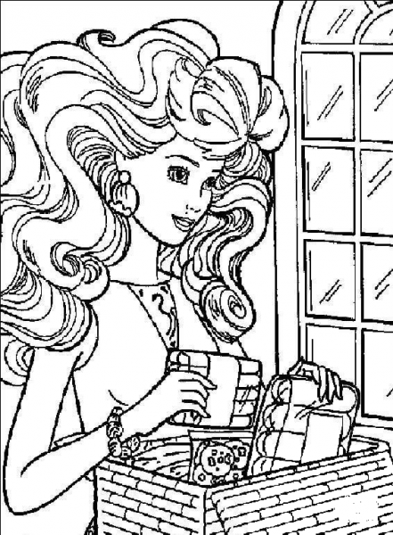 Barbie 21 coloring page image