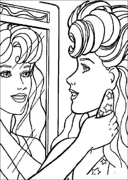 Barbie 22 coloring page image