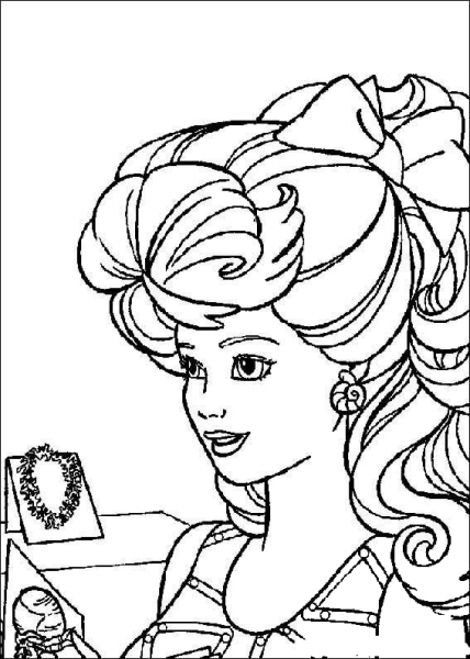 Barbie 28 coloring page image