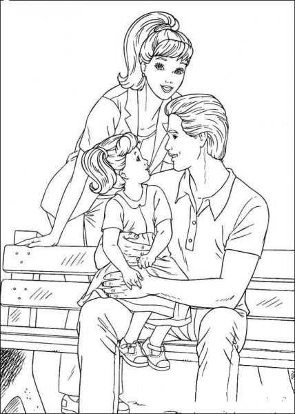 Barbie 62 coloring page image