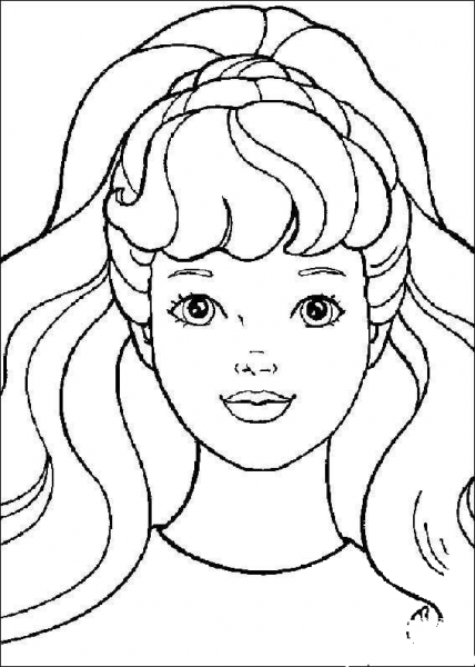 Barbie 8 coloring page image