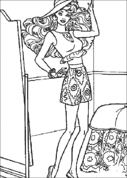 Barbie23 coloring page image
