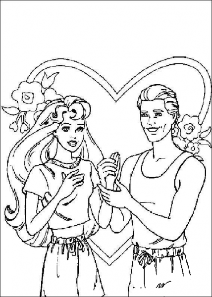 Barbie25 coloring page image