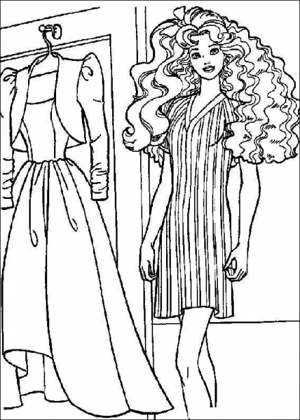 Barbie31 coloring page image
