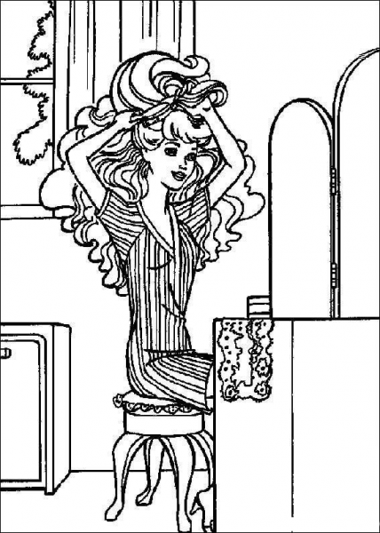 Barbie32 coloring page image