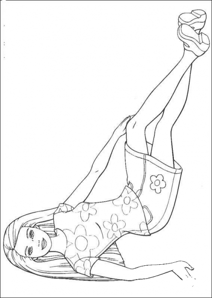 Barbie34 coloring page image