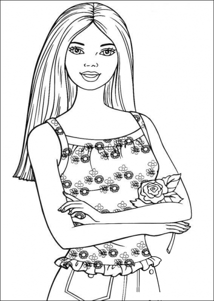Barbie36 coloring page image
