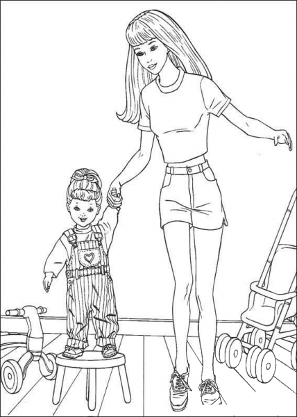 Barbie37 coloring page image