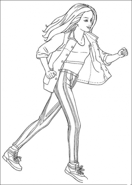 Barbie39 coloring page image