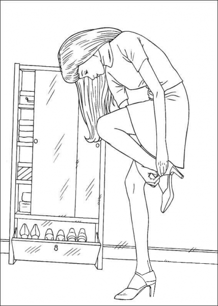 Barbie41 coloring page image