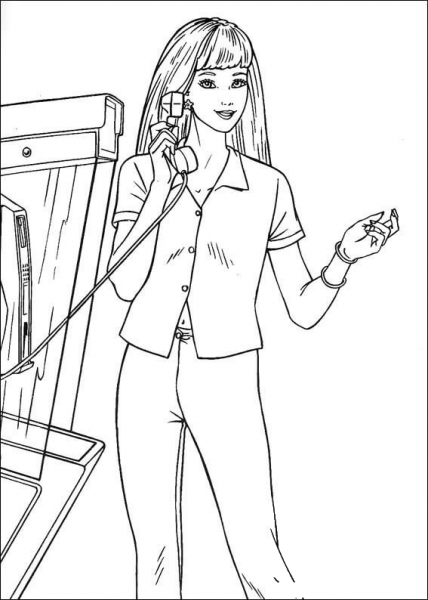 Barbie44 coloring page image