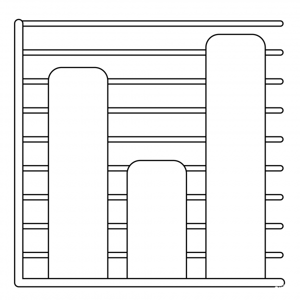 Barchart Emoji coloring page image