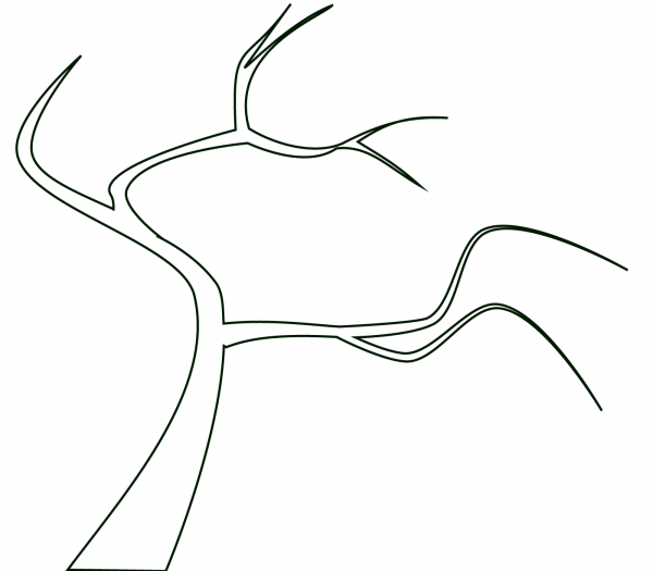 Bare Tree coloring page image
