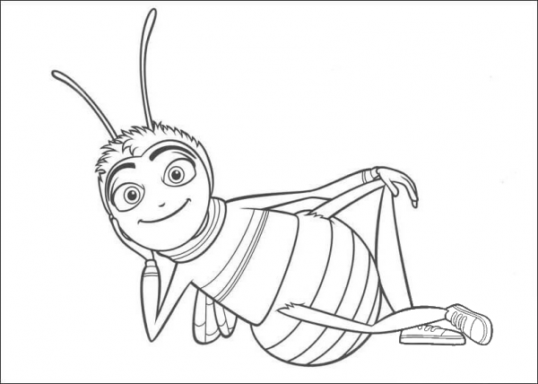 Barry B Benson  coloring page image