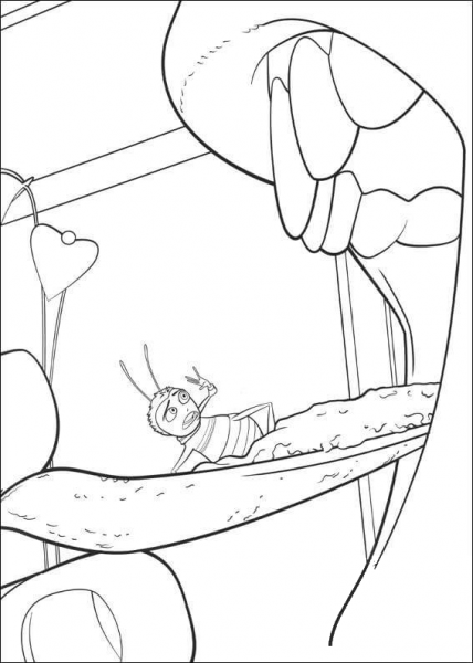 Barry In The Mouth  coloring page image