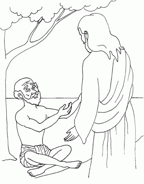 Bartimaeus  coloring page image
