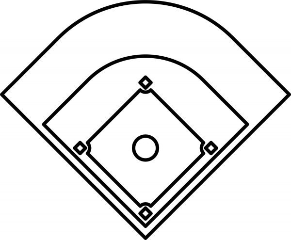 Baseball Diamond coloring page image