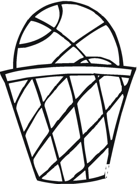 Basket Ball  coloring page image