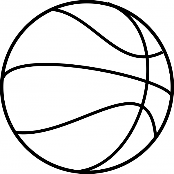 Basket Ball coloring page image