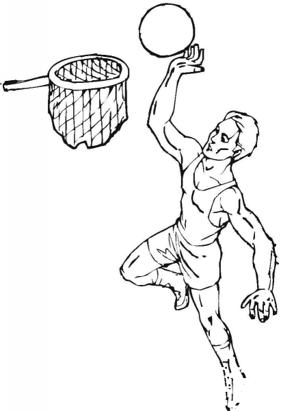 Basketball  coloring page image