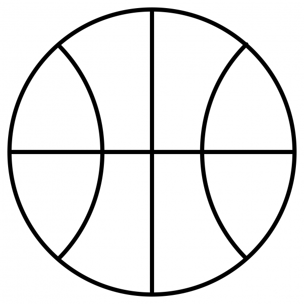 Basketball Emoji coloring page image