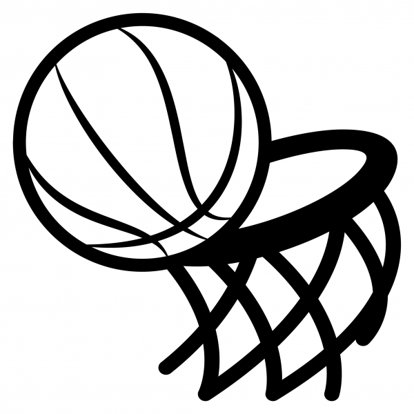 Basketball Emoji coloring page image