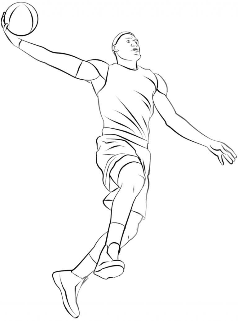 Basketball Player coloring page - ColouringPages