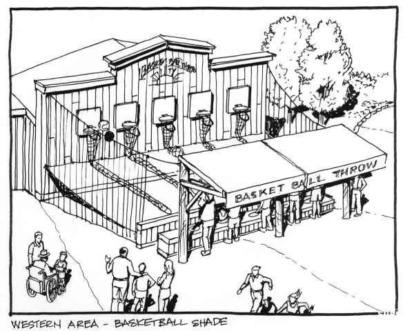 Basketball Throw coloring page image