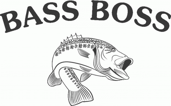 Bass Fish coloring page image