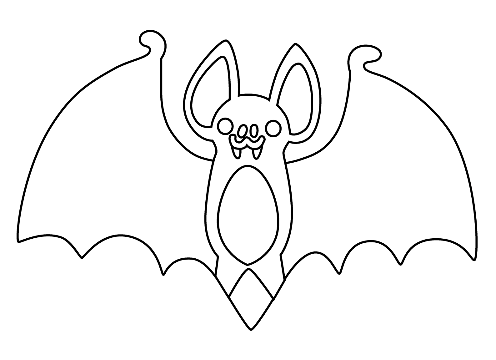 Bat Emoji coloring page - ColouringPages