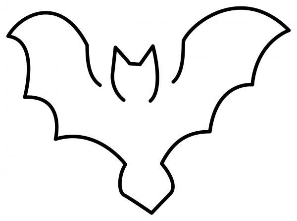 Bat Emoji coloring page image