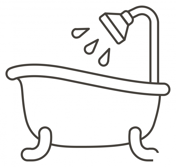 Bathtub coloring page image
