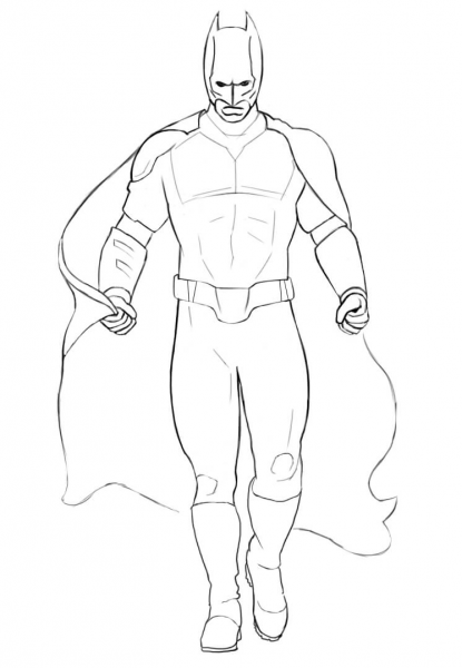 Batman coloring page image