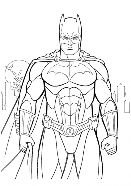 Batman coloring page image