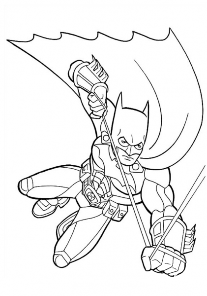 Batman coloring page image
