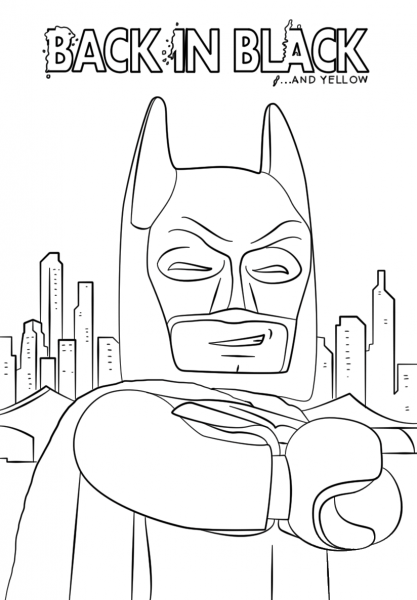 Batman from The LEGO Batman Movie coloring page image