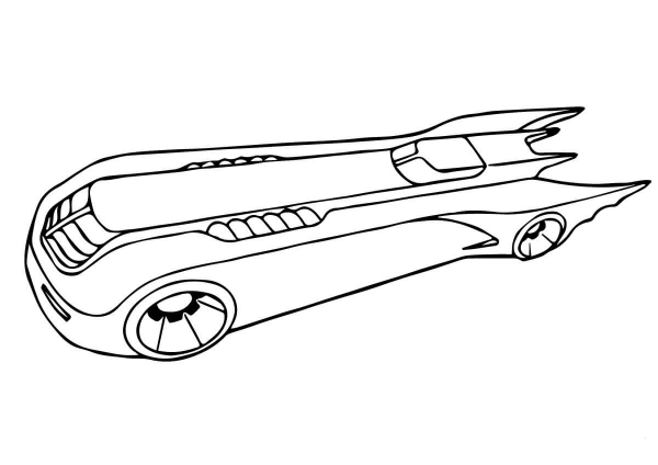Batman’s Vehicle  coloring page image