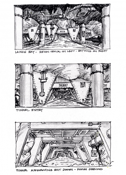 Batman Storyboard 1 coloring page image
